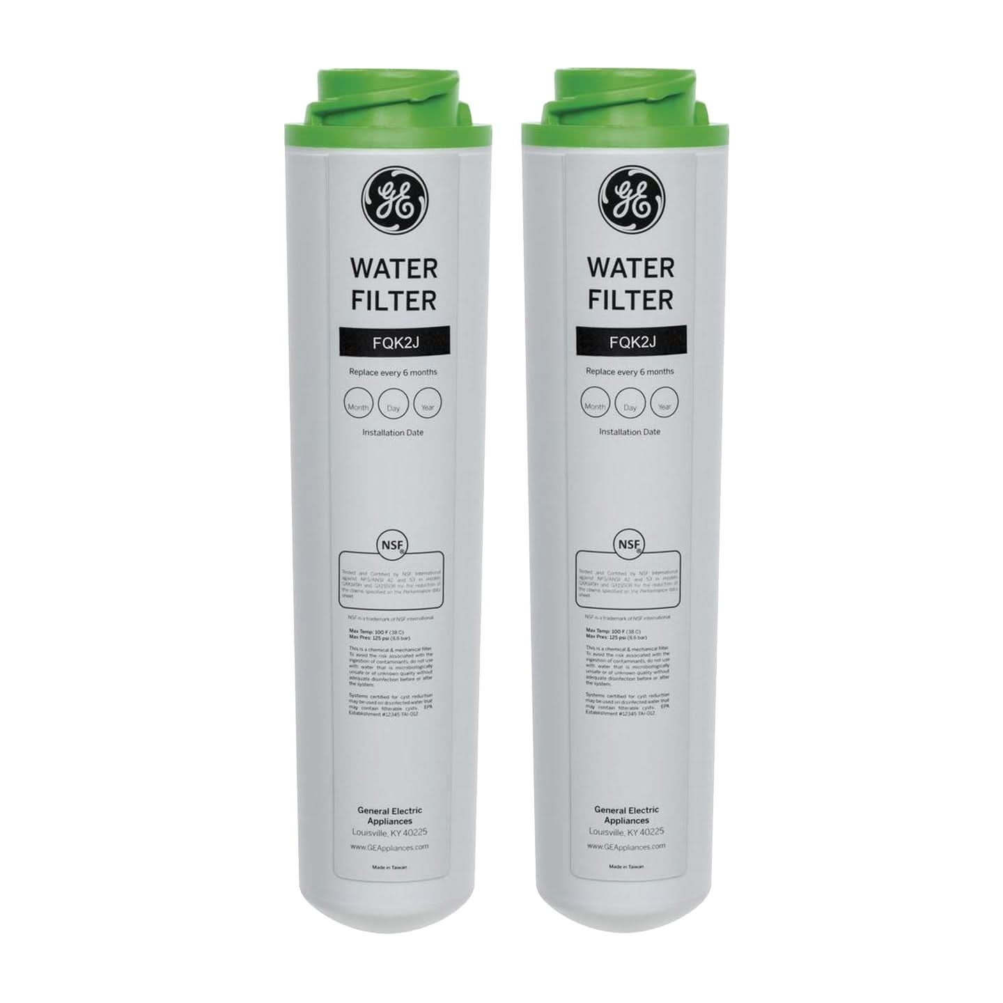 GE FQK2J Under Sink Water Filter Set (2 Filters)