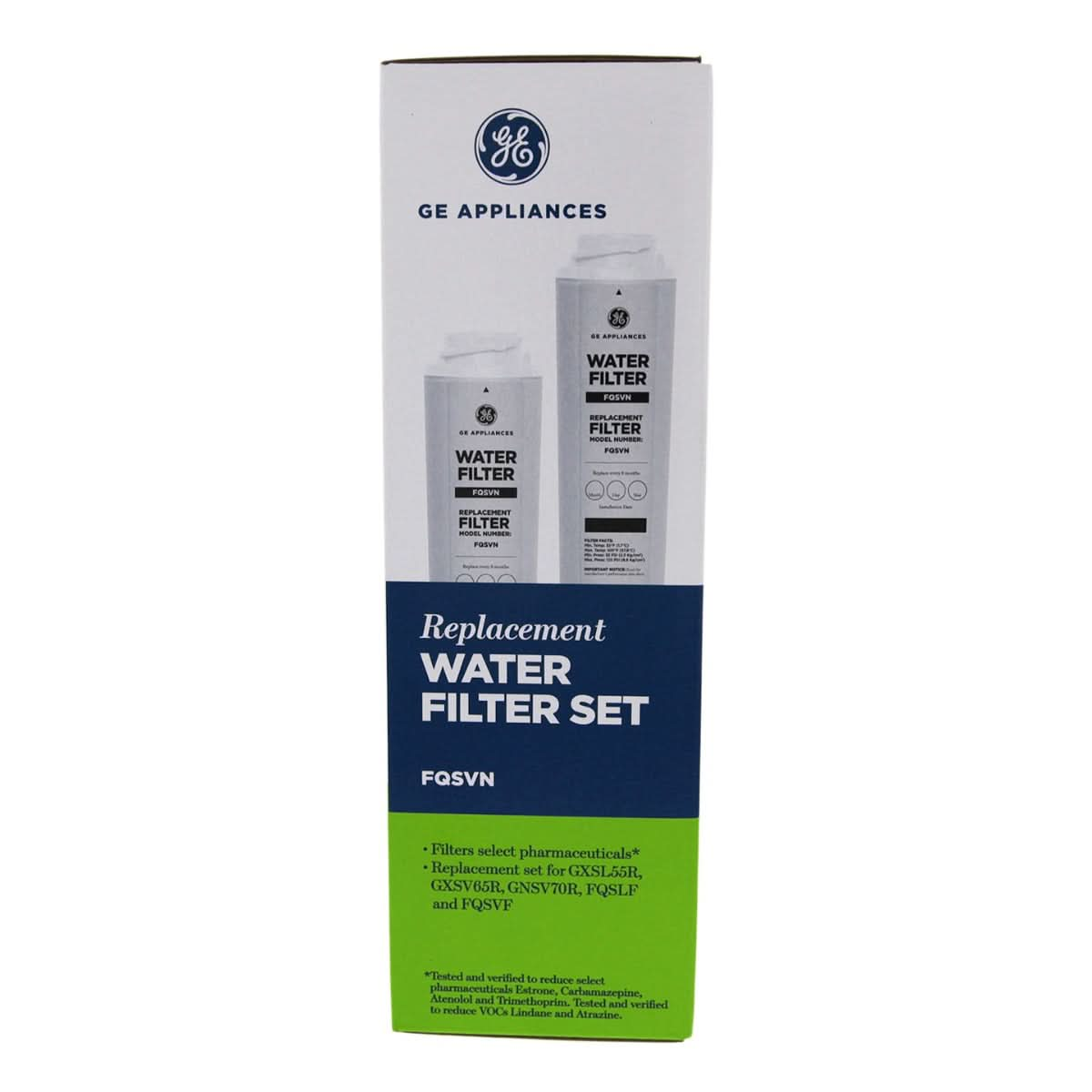 GE FQSVN Under Sink Water Filter Set (2 Filters)