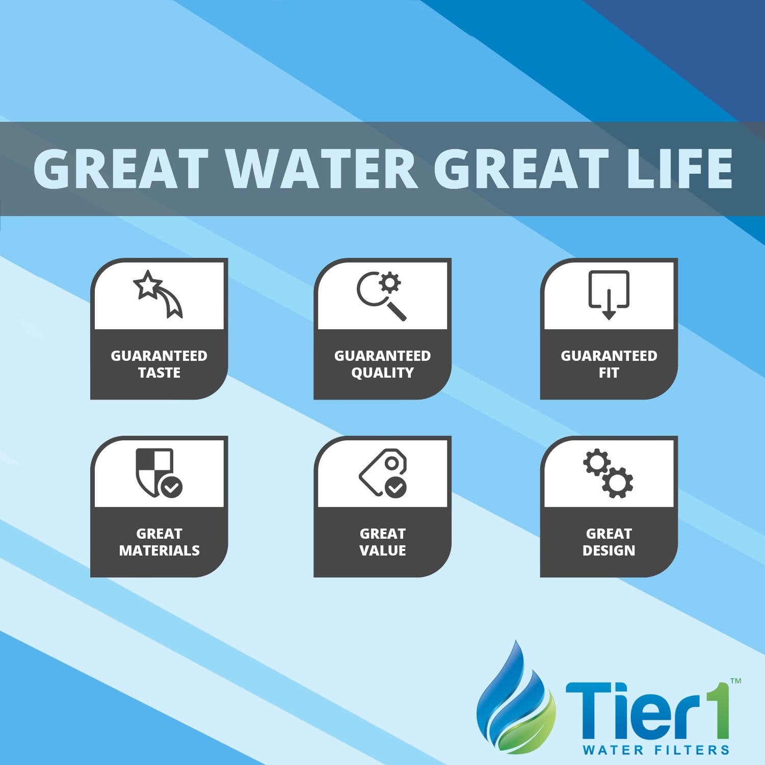 P1 Pentek Comparable Whole House Sediment Water Filter by Tier1 (Great Water Great Life)