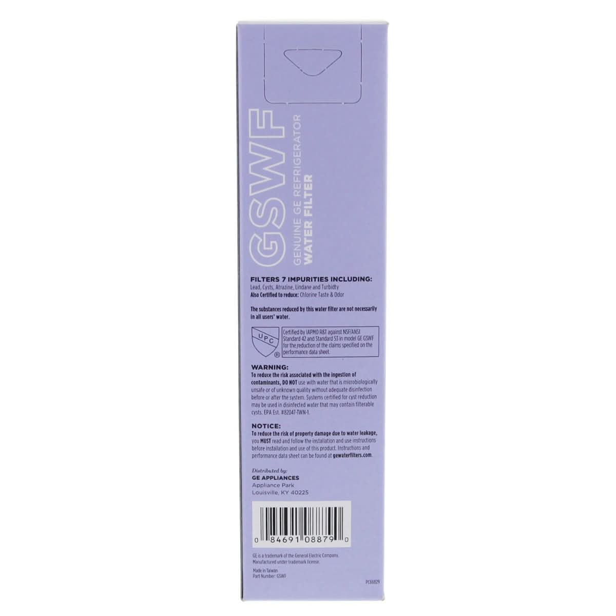 GE GSWF Refrigerator Water Filter - WaterFilters.NET