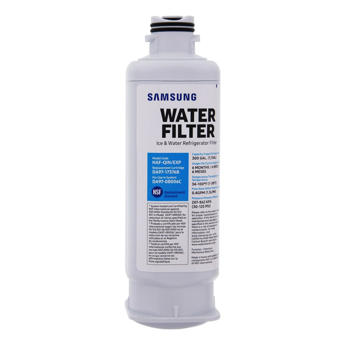 Samsung DA97-17376B/HAF-QIN Refrigerator Water Filter - WaterFilters.NET