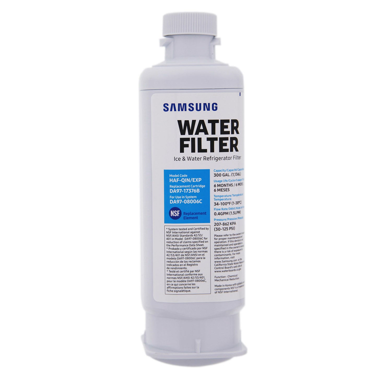 DA97-17376B Samsung Refrigerator Water Filter