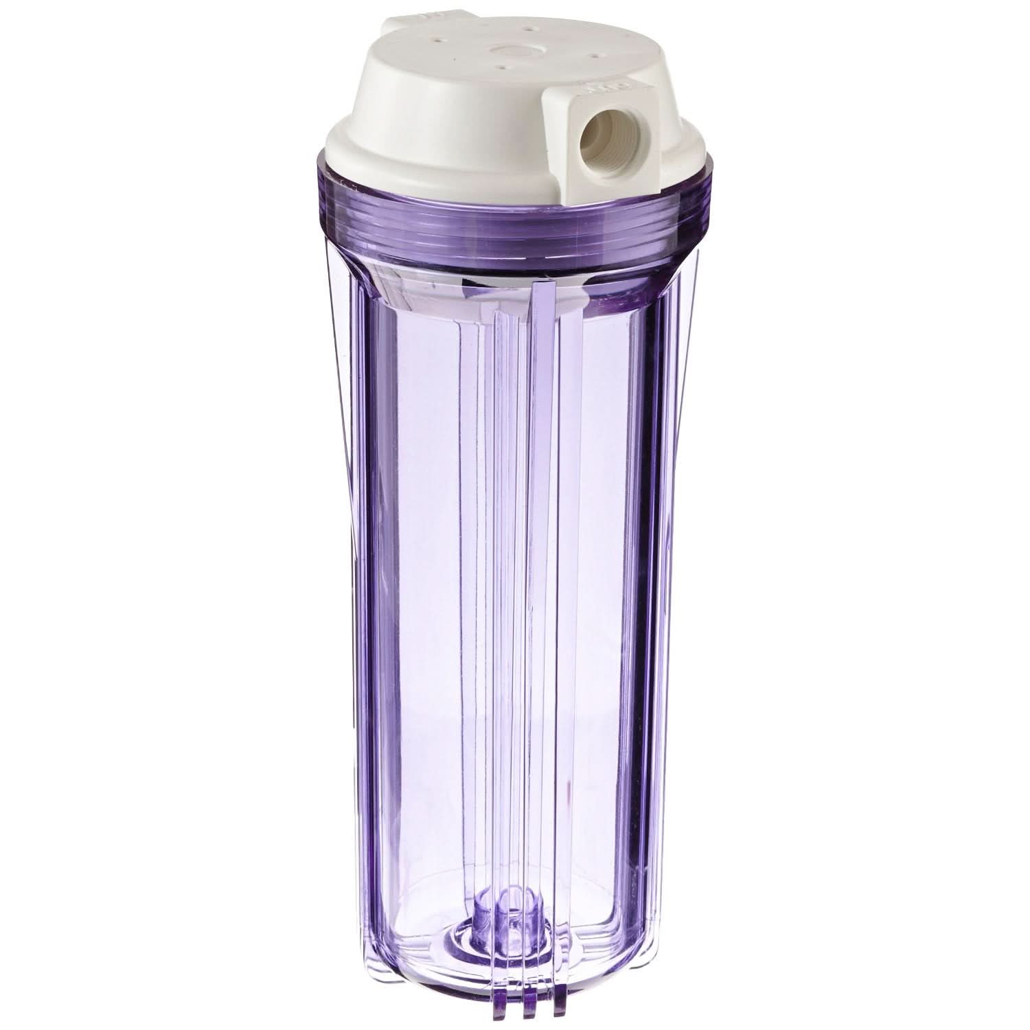 HF2-10CLWH12 Clear 10 inch Filter Housing by Hydronix - WaterFilters.NET