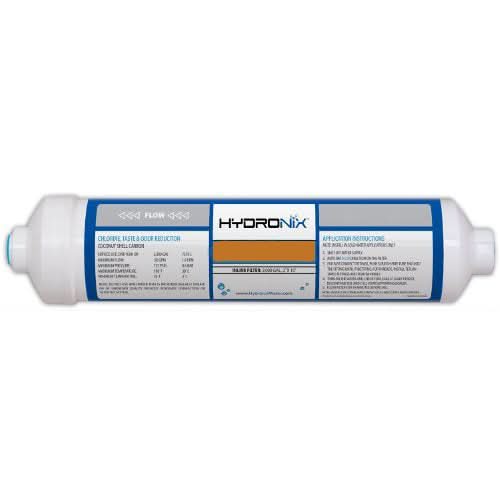 Hydronix ICF-10Q38 Inline Coconut Water Filter Cartridge (3/8-Inch Quick Connect) - WaterFilters.NET