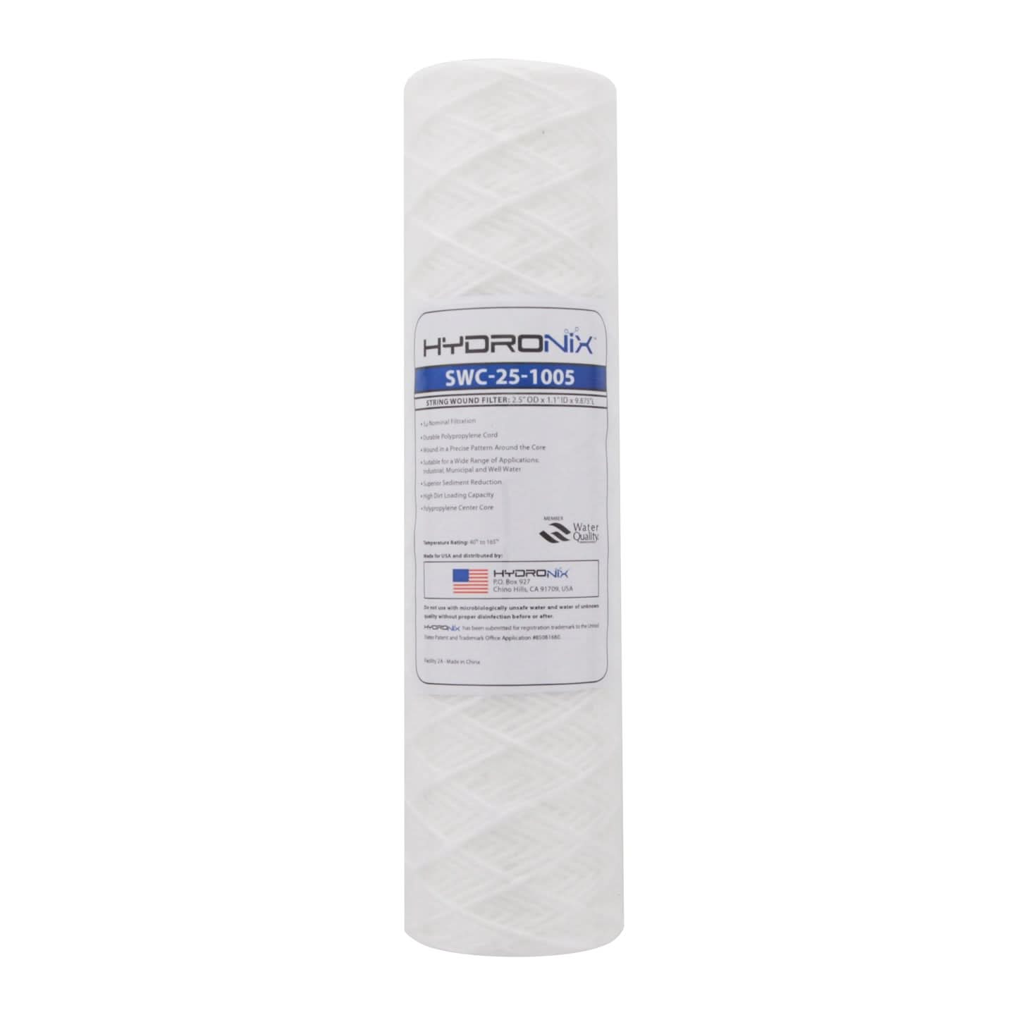 Hydronix SWC-25-1005 String Wound Sediment Water Filter (5 micron)