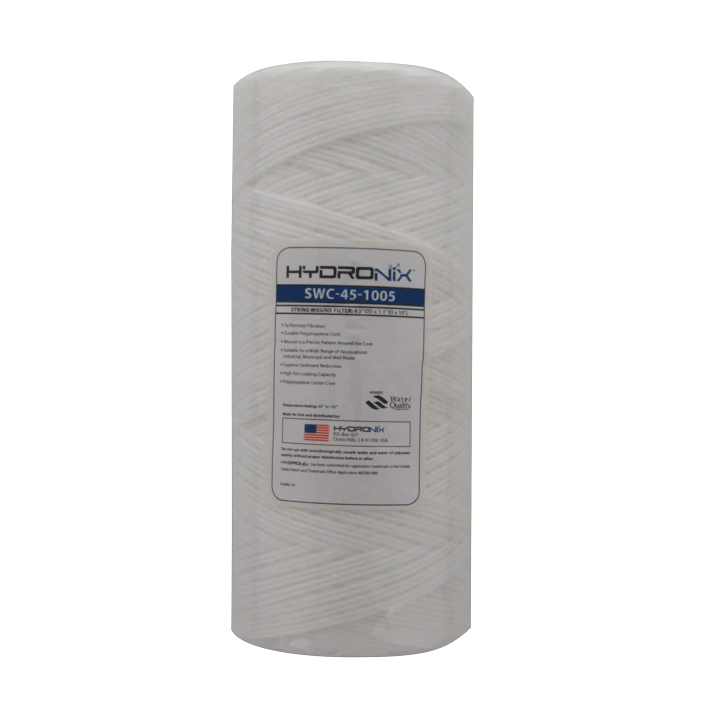 Hydronix SWC-45-1005 String Wound Sediment Water Filter (5 micron) - WaterFilters.NET
