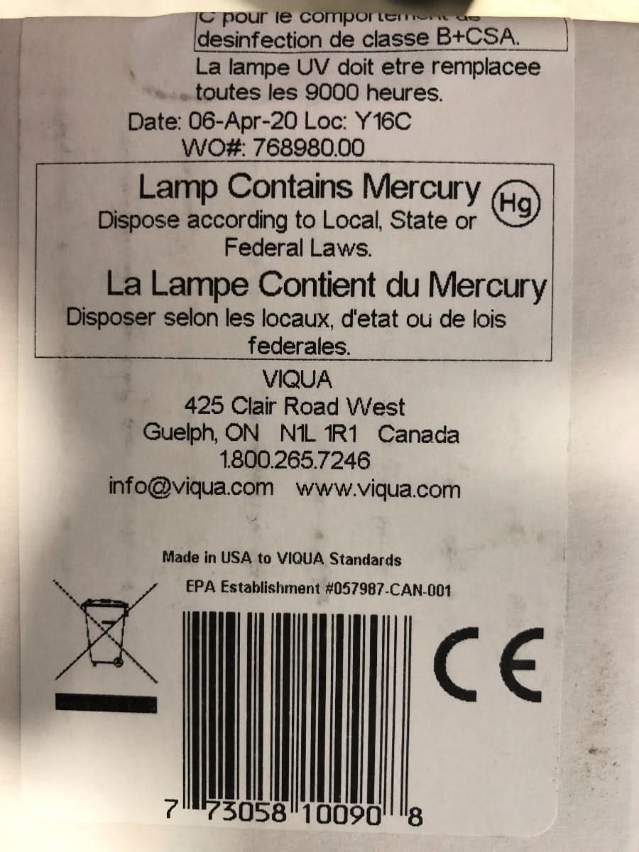 Viqua S810-QL Lamp/ Quartz Sleeve Combo Pack - WaterFilters.NET