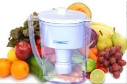 Crystal Quest CQE-PI-00601 Blue Water Filter Pitcher - WaterFilters.NET