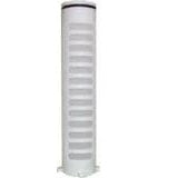 Cylindrical filter cartridge on a white background
