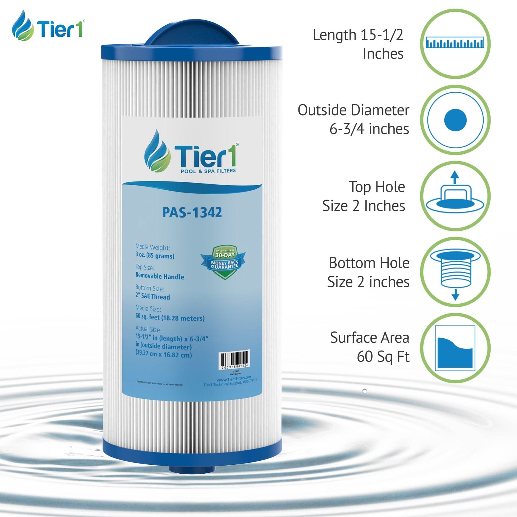 6541-383 Replacement Pool and Spa Filter by Tier1 - WaterFilters.NET