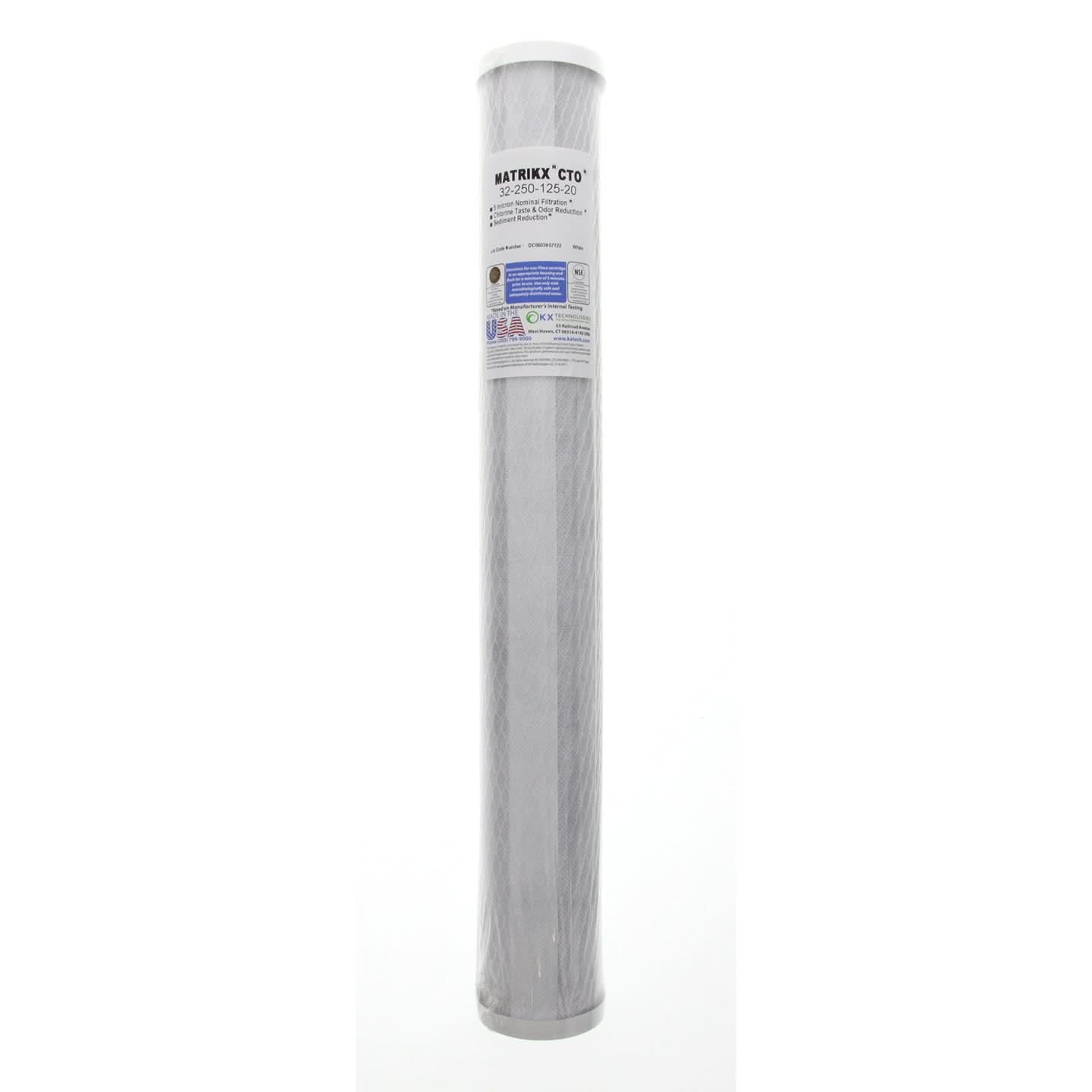 KX Matrikx +CTO/2 32-250-125-20 Carbon Block Water Filter (20-Inch x 2-7/8-Inch) - WaterFilters.NET