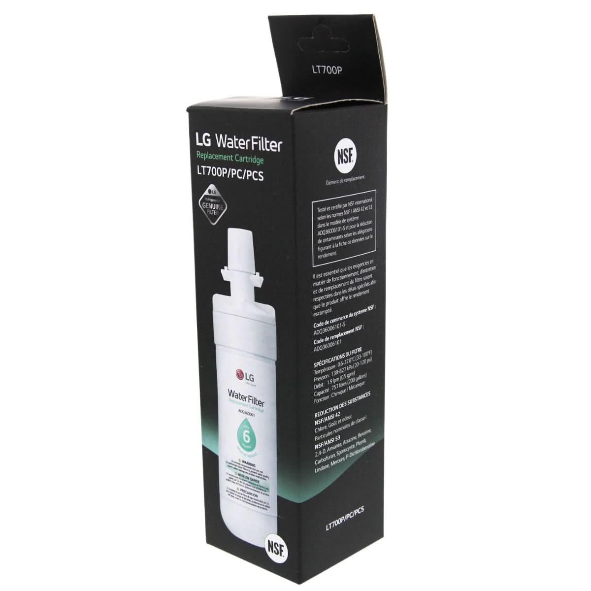 LG LT700P Refrigerator Water Filter ADQ36006101 - WaterFilters.NET