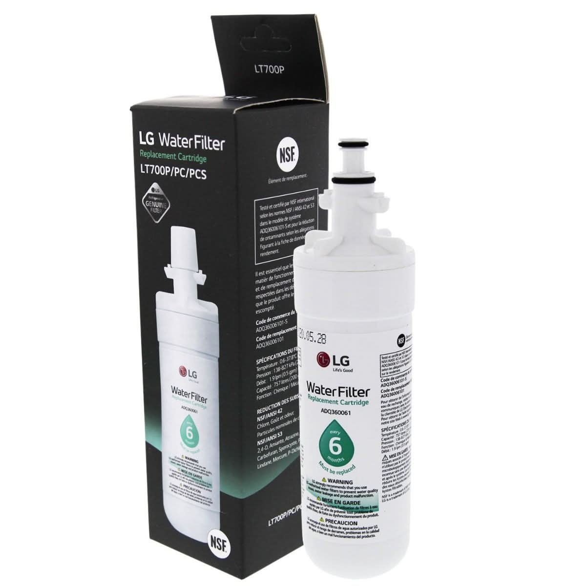 LG LT700P Refrigerator Water Filter ADQ36006101