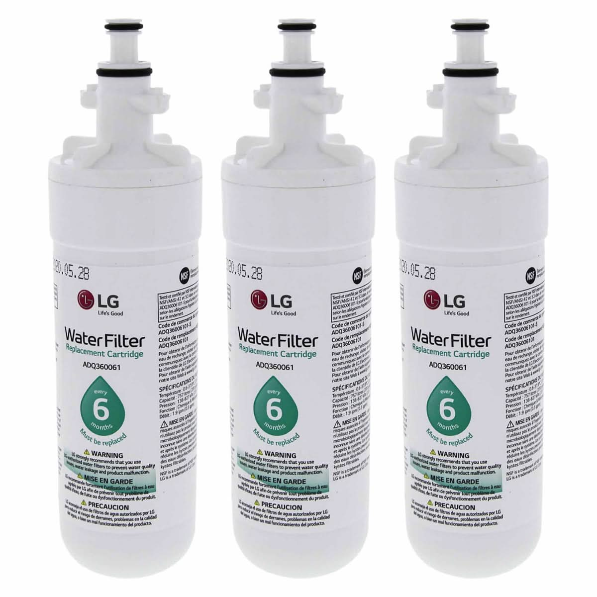 LG LT700P Refrigerator Water Filter ADQ36006101