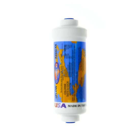 Omnipure K2333-KK Inline Carbon Water Filter (3/8-Inch FQC) - WaterFilters.NET