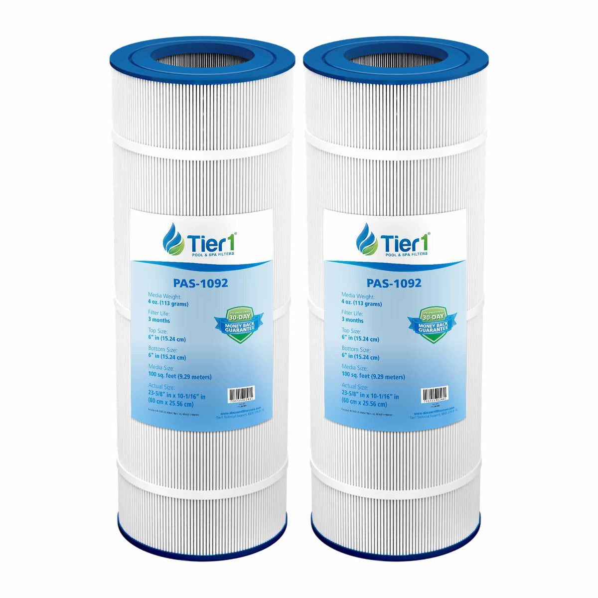 Tier1 Pleatco PAP100 and PAP100-4 Replacement Pool Filter - WaterFilters.NET