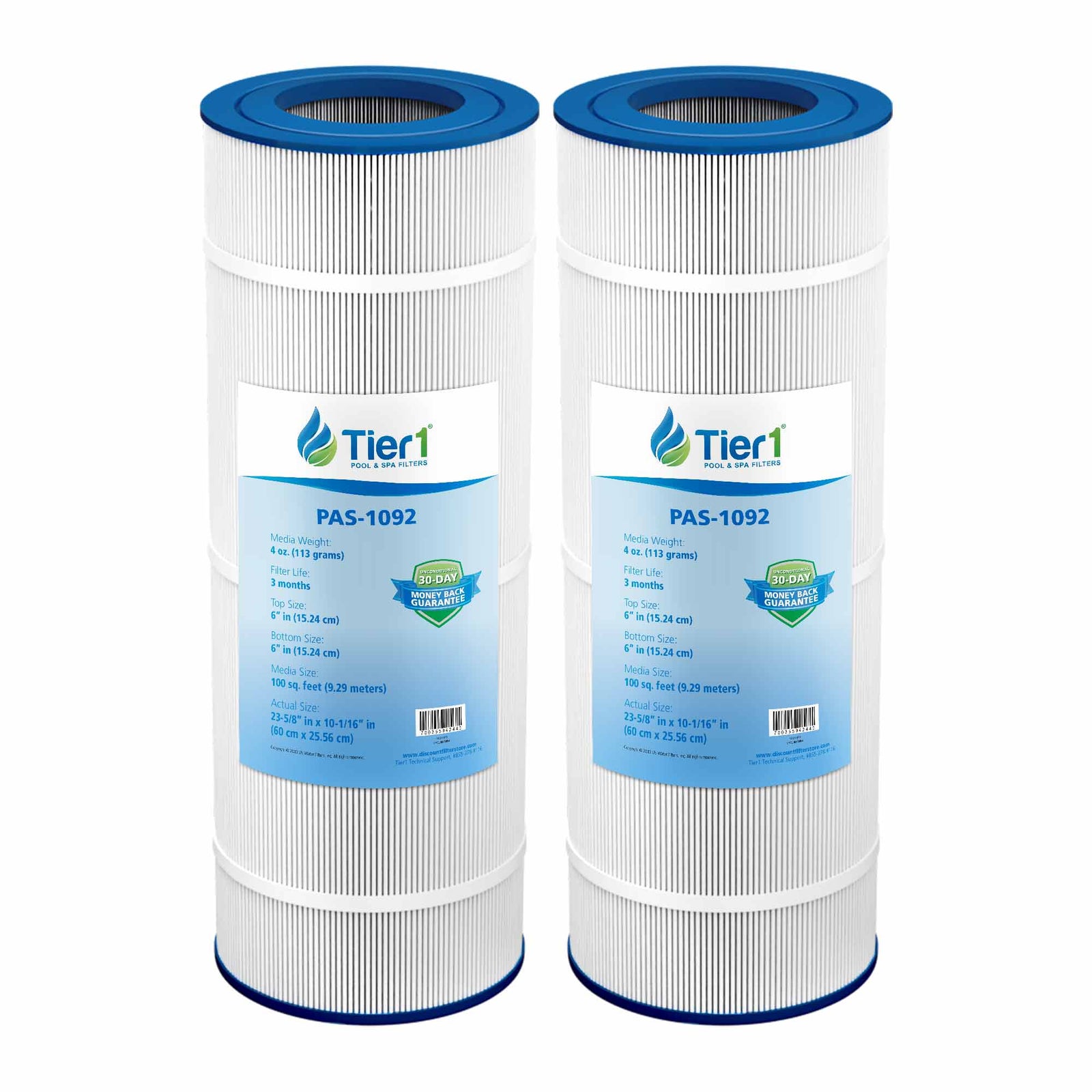 Tier1 Pleatco PAP100 and PAP100-4 Replacement Pool Filter - WaterFilters.NET