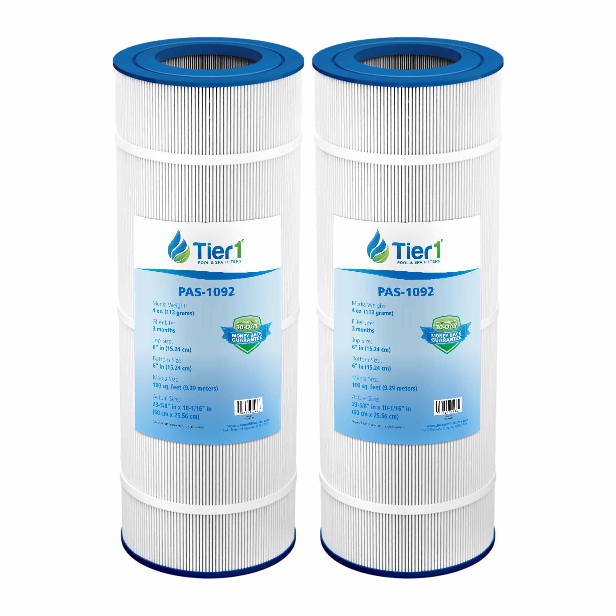 Tier1 Pleatco PAP100 and PAP100-4 Replacement Pool Filter - WaterFilters.NET