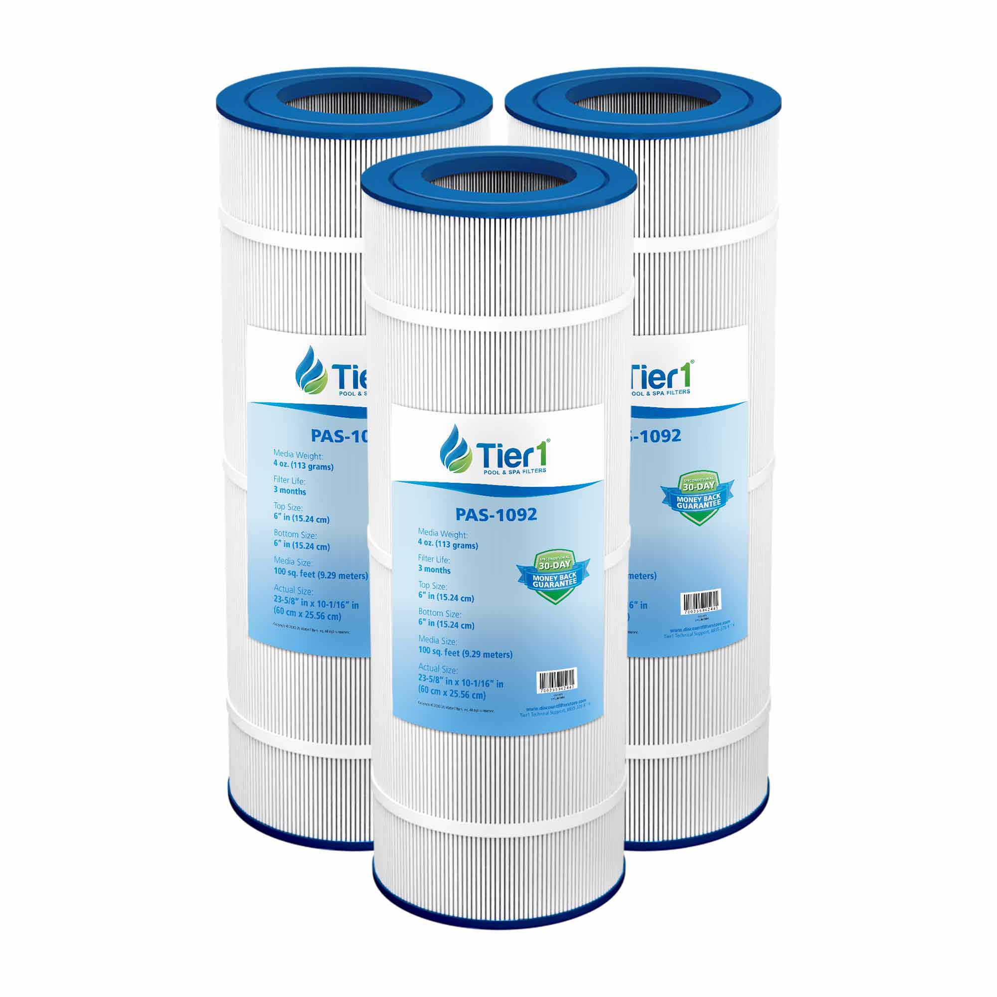 Tier1 Pleatco PAP100 and PAP100-4 Replacement Pool Filter - WaterFilters.NET