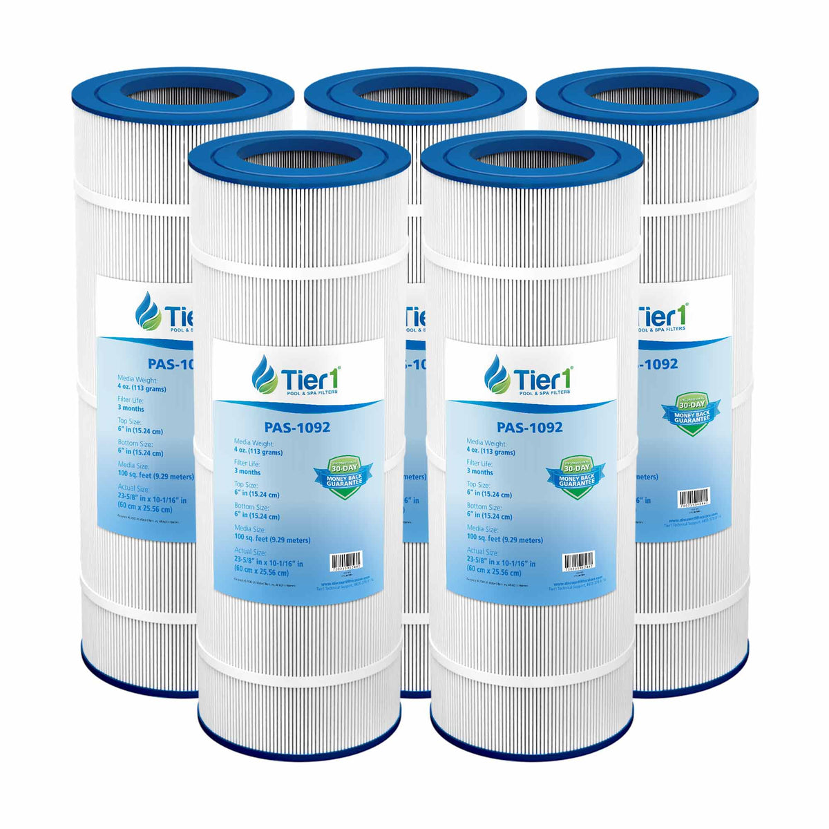 Tier1 Pleatco PAP100 and PAP100-4 Replacement Pool Filter - WaterFilters.NET