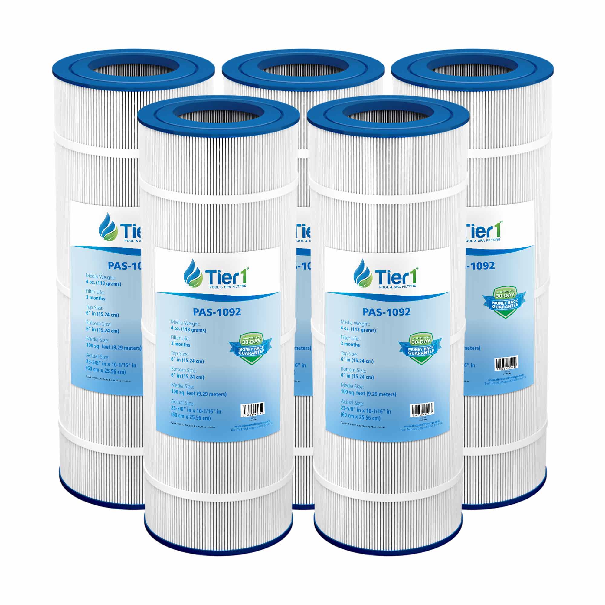 Tier1 Pleatco PAP100 and PAP100-4 Replacement Pool Filter - WaterFilters.NET