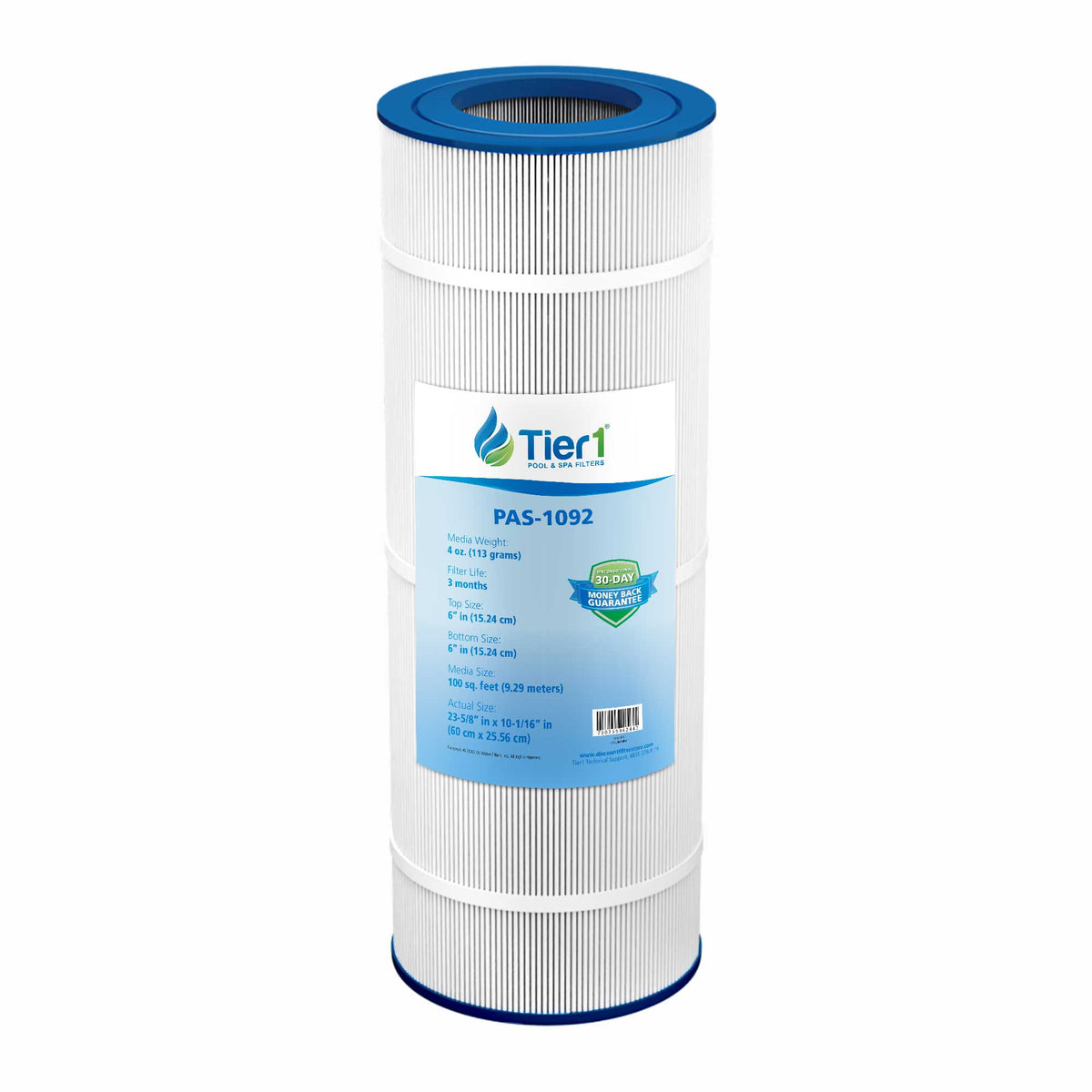 Tier1 Pleatco PAP100 and PAP100-4 Replacement Pool Filter - WaterFilters.NET