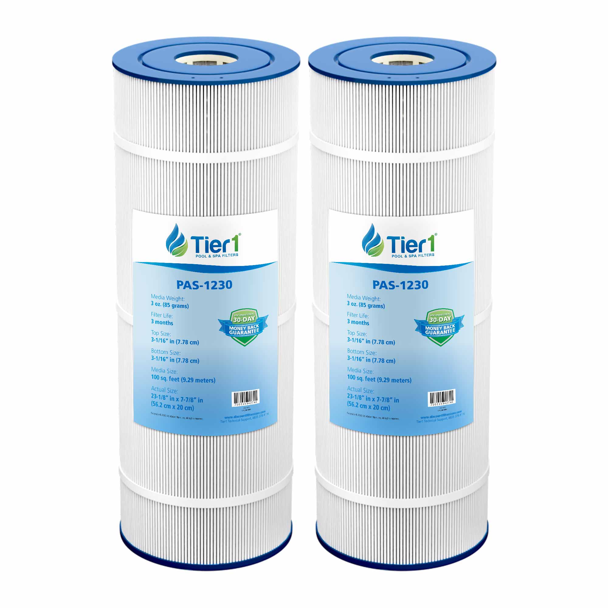 Tier1 PAS-1230 Replacement Pool and Spa Filter - WaterFilters.NET