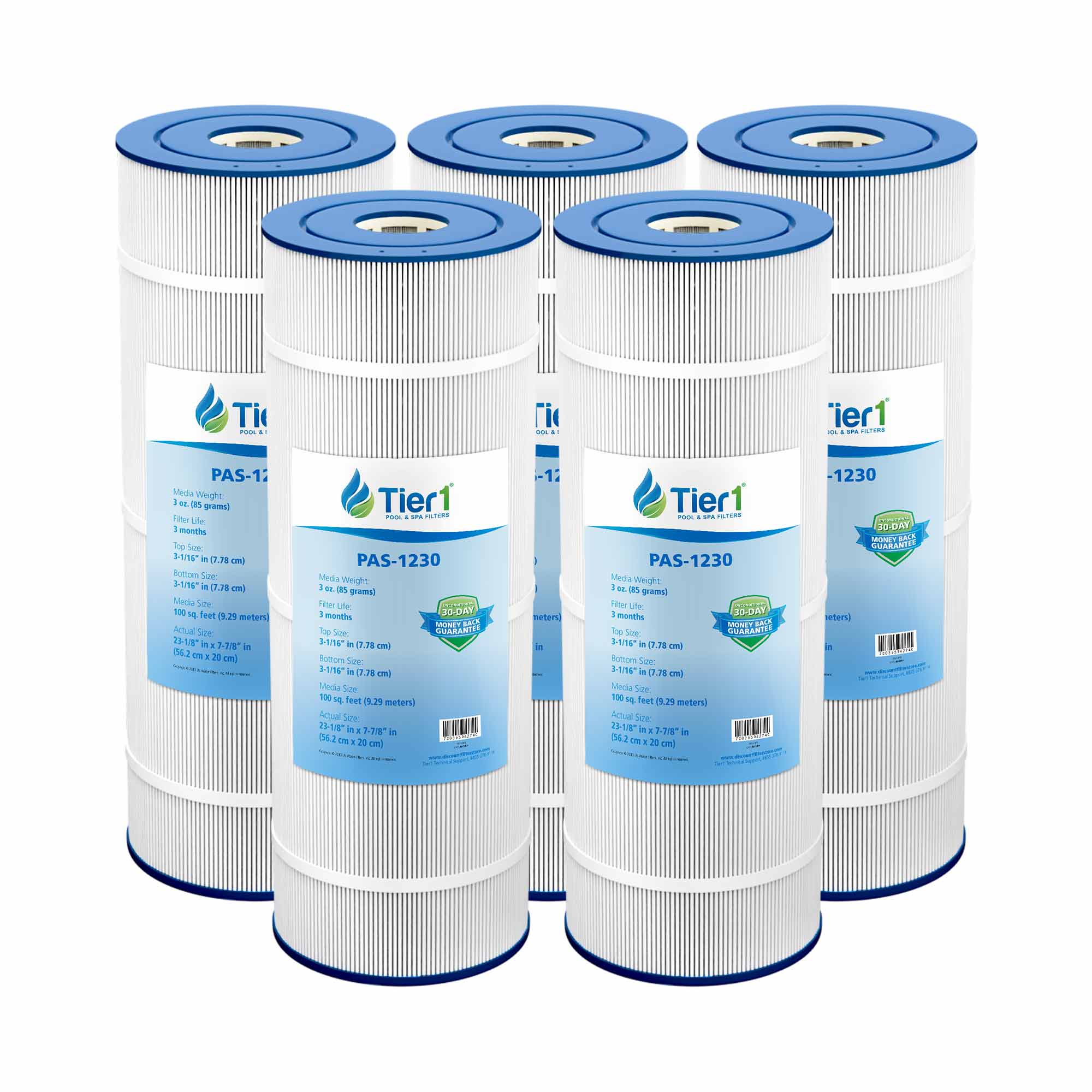 Tier1 PAS-1230 Replacement Pool and Spa Filter - WaterFilters.NET