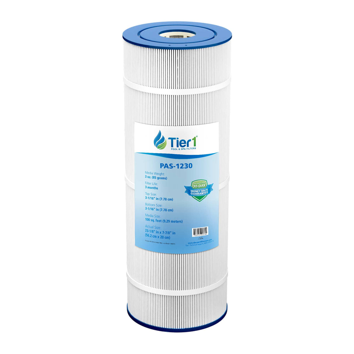 Tier1 PAS-1230 Replacement Pool and Spa Filter - WaterFilters.NET