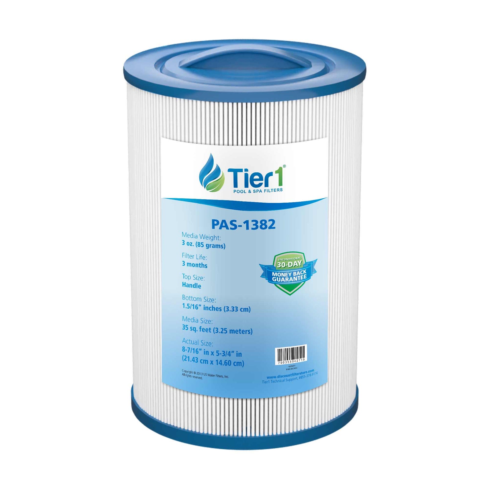 Tier1 PAS-1382 Replacement Pool and Spa Filter - WaterFilters.NET