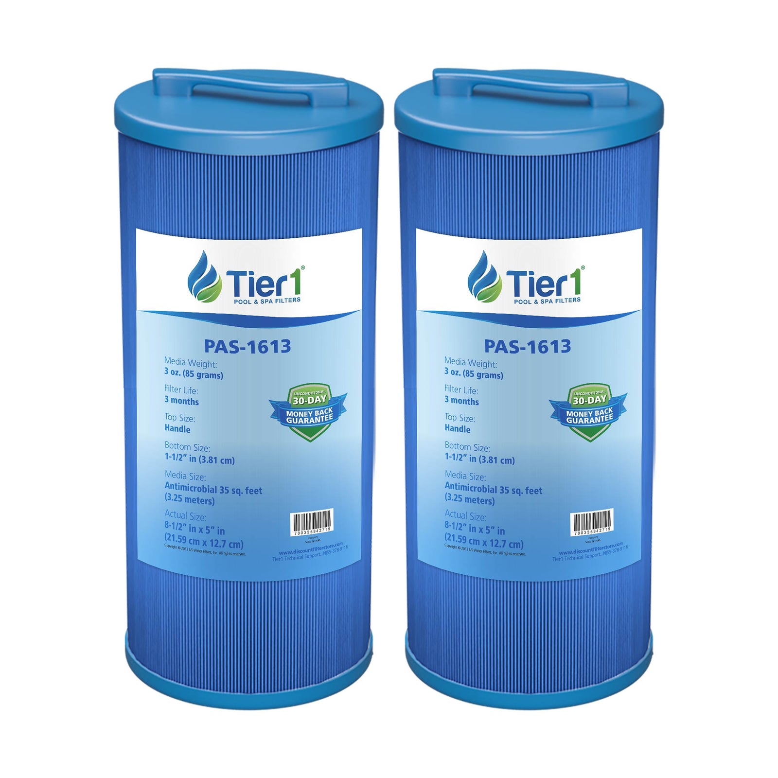 8-1/2 X 5 Inch Tier1 PAS-1613 Replacement For 817-4035 - WaterFilters.NET
