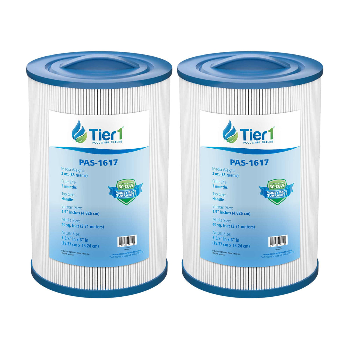 Tier1 Waterway 817-0050 Pool and Spa Filter Replacement - WaterFilters.NET