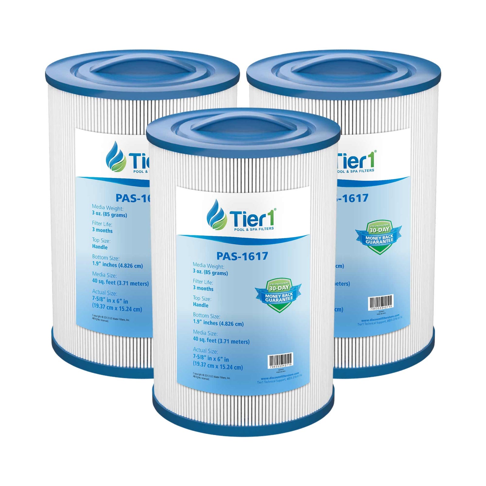 Tier1 Waterway 817-0050 Pool and Spa Filter Replacement - WaterFilters.NET