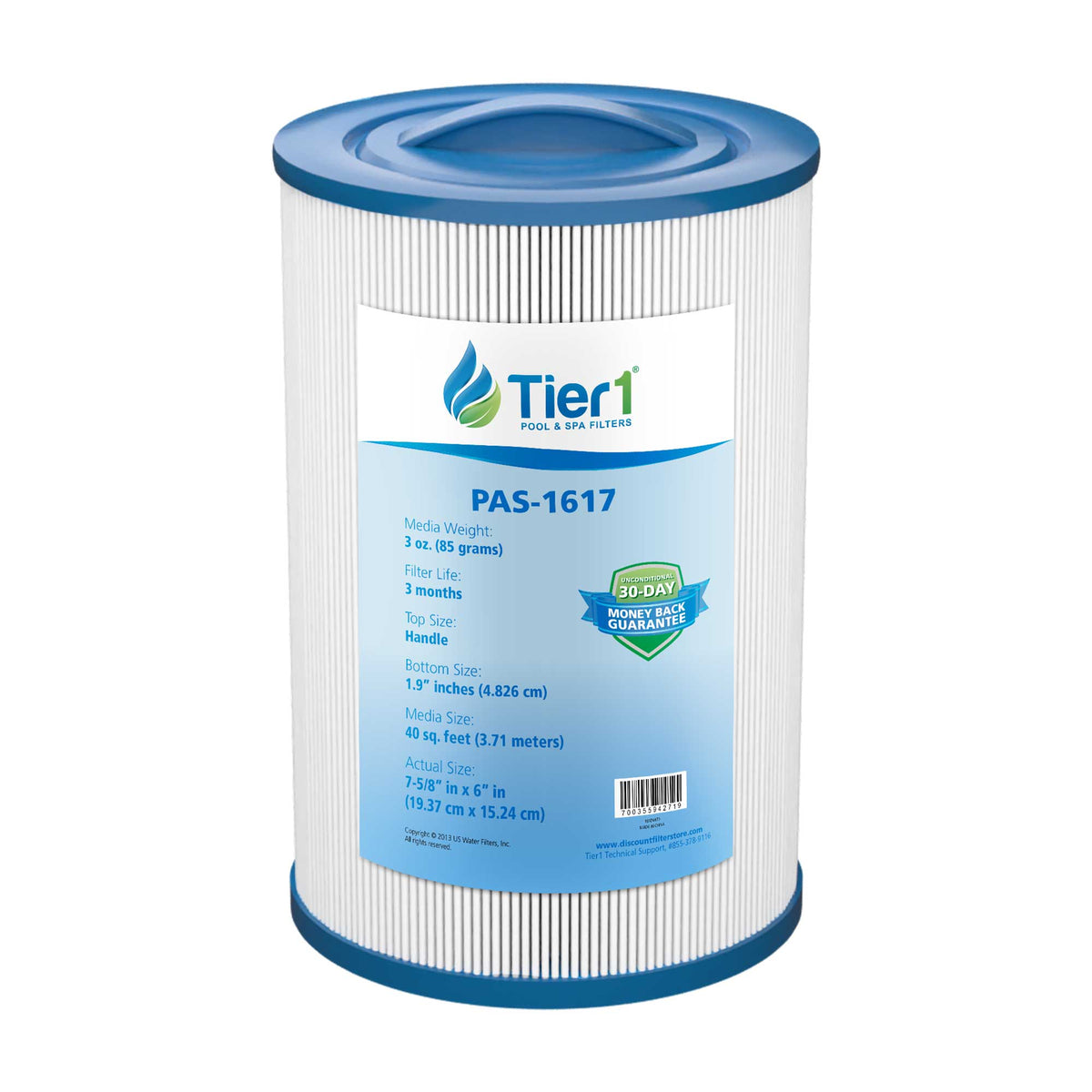Tier1 Waterway 817-0050 Pool and Spa Filter Replacement - WaterFilters.NET