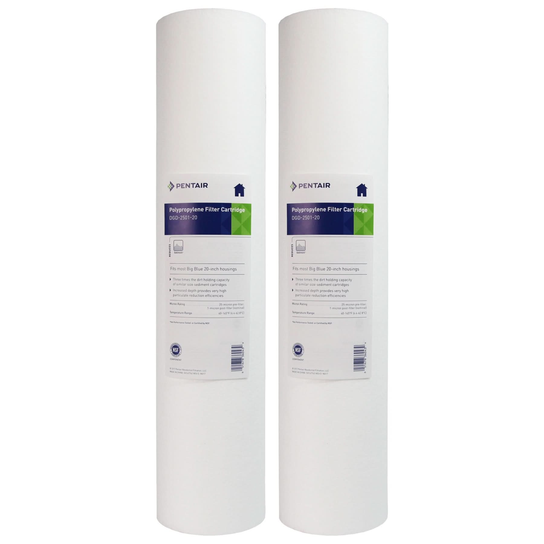 Pentek DGD-2501-20 Sediment Water Filters (20-inch x 4.5-inch) - WaterFilters.NET