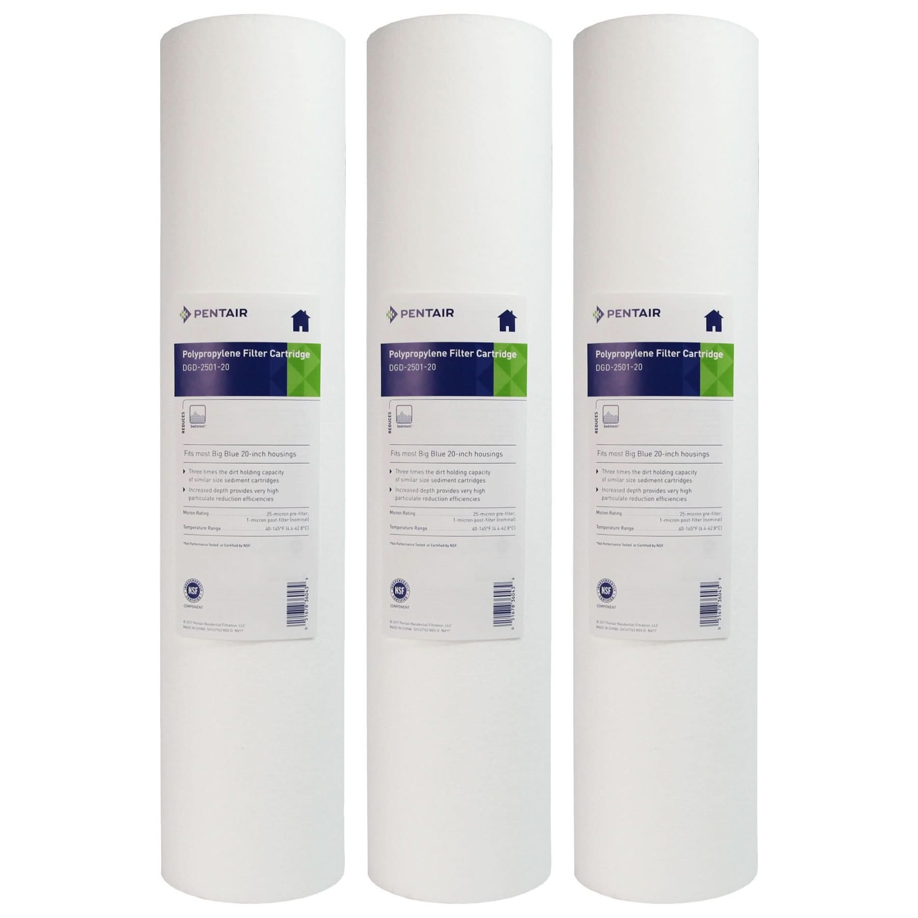 Pentek DGD-2501-20 Sediment Water Filters (20-inch x 4.5-inch) - WaterFilters.NET