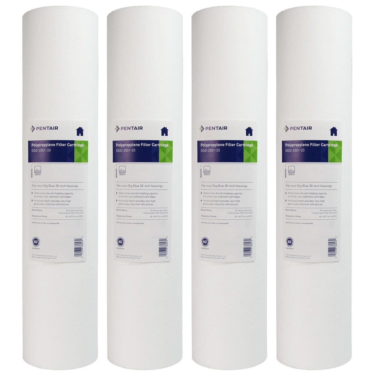 Pentek DGD-2501-20 Sediment Water Filters (20-inch x 4.5-inch) - WaterFilters.NET