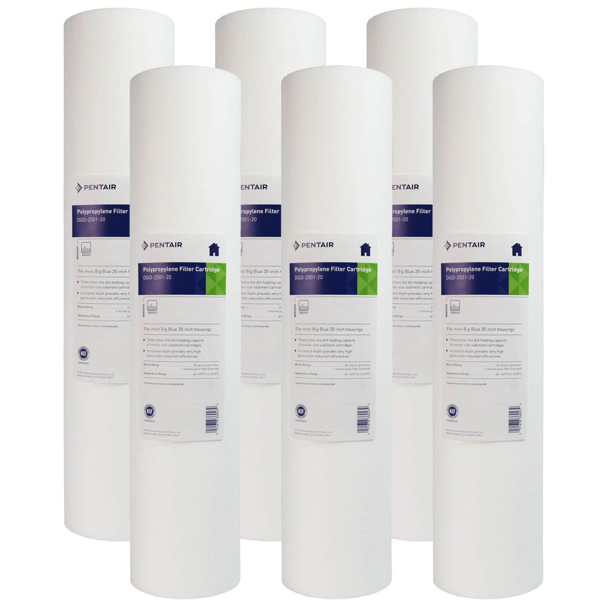 Pentek DGD-2501-20 Sediment Water Filters (20-inch x 4.5-inch) - WaterFilters.NET