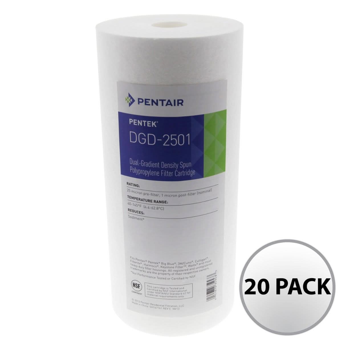 Pentek DGD-2501 Sediment Water Filter (10-inch x 4.5-inch) - WaterFilters.NET