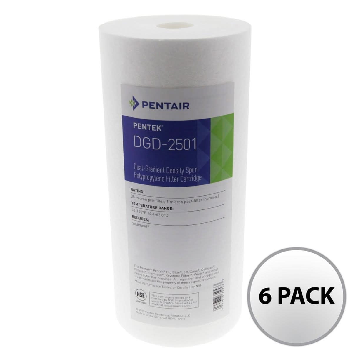 Pentek DGD-2501 Sediment Water Filter (10-inch x 4.5-inch) - WaterFilters.NET