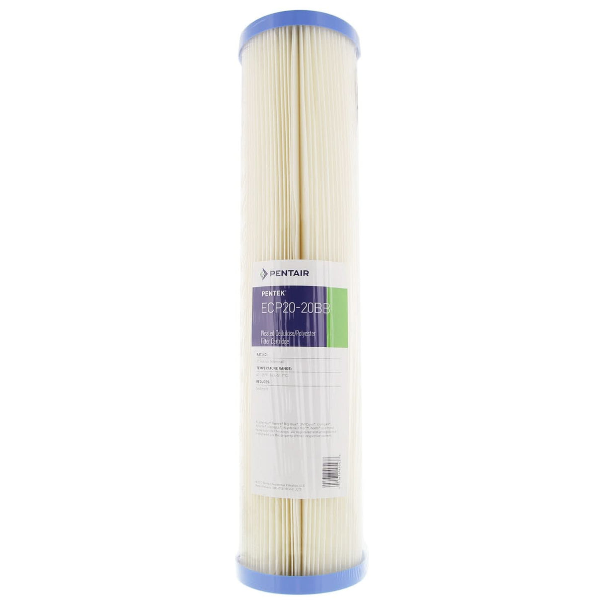 Pentek ECP20-20BB Pleated Sediment Water Filters (20-inch x 4-1/2-inch) - WaterFilters.NET