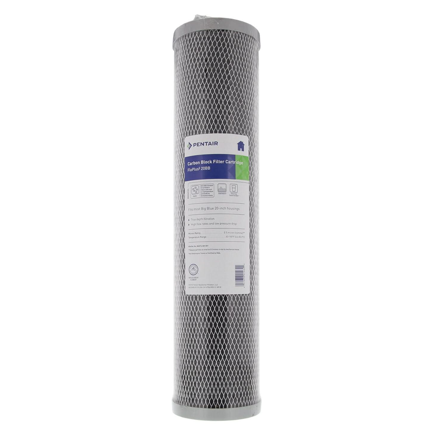 Pentek FLOPLUS-20BB High Flow Carbon Water Filter (In Wrap)