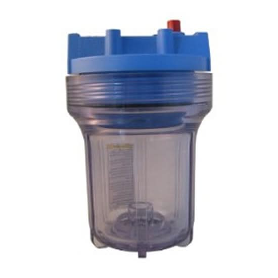 Pentek 158110 3/8-Inch #5 Clear/Blue Water Filter Housing