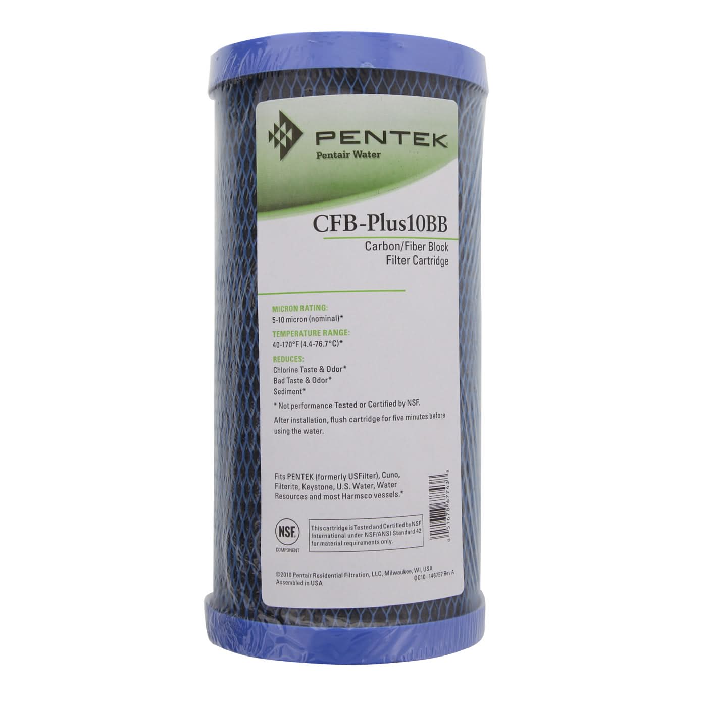 CFB-PLUS10BB Fiberdyne Carbon Filter by Pentek - WaterFilters.NET