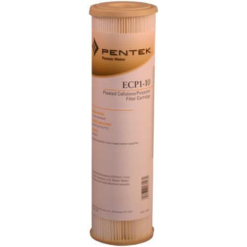 Pentek ECP1-10 Pleated Sediment Water Filters (9-3/4-inch x 2-5/8-inch) - WaterFilters.NET