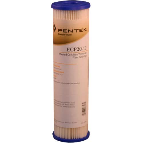 Pentek ECP20-10 Pleated Sediment Water Filters (9-3/4-inch x 2-5/8-inch) - WaterFilters.NET