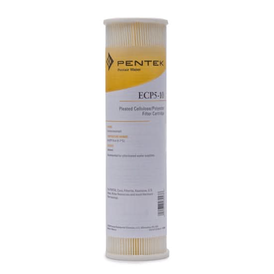 Pentek ECP5-10 Pleated Sediment Water Filters (9-3/4-inch x 2-5/8-inch) - WaterFilters.NET
