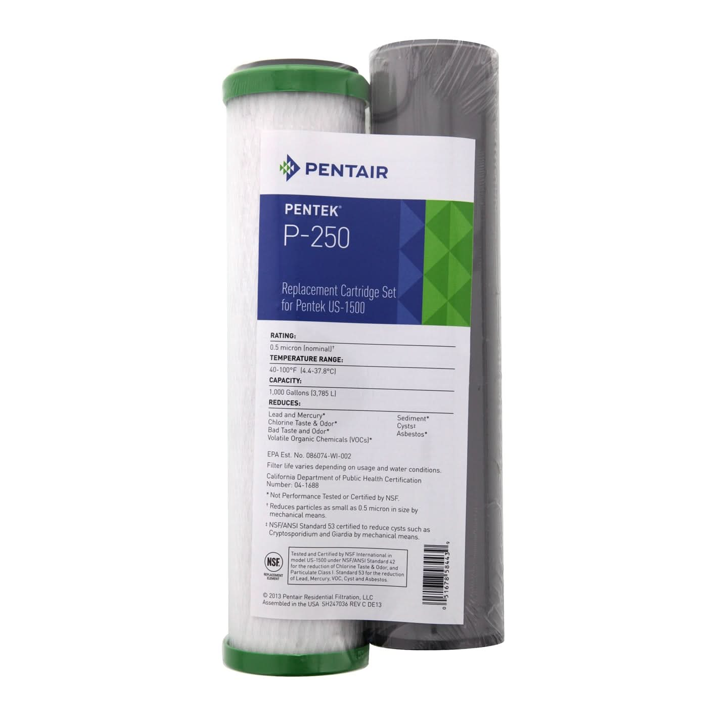 P-250 Pentek Undersink Filter Set