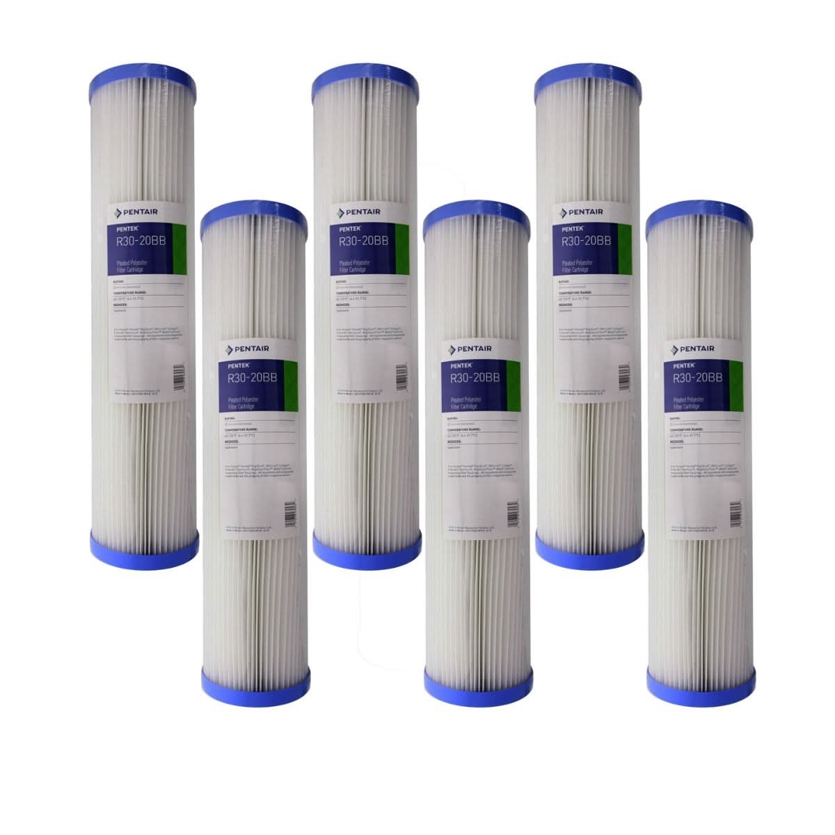 Pentek R30-20BB Pleated Polyester Water Filters (20-inch x 4-1/2-inch) - WaterFilters.NET