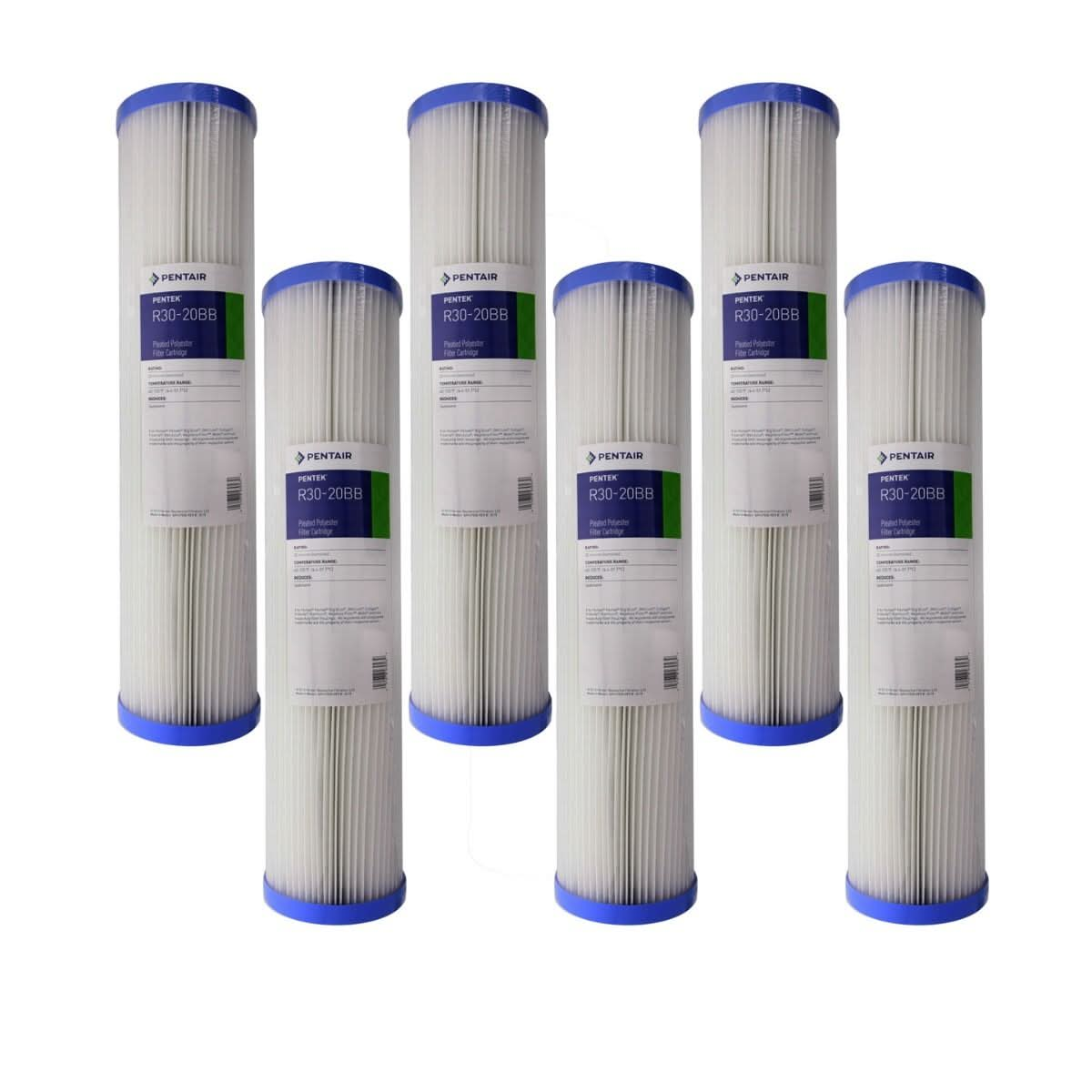 Pentek R30-20BB Pleated Polyester Water Filters (20-inch x 4-1/2-inch)